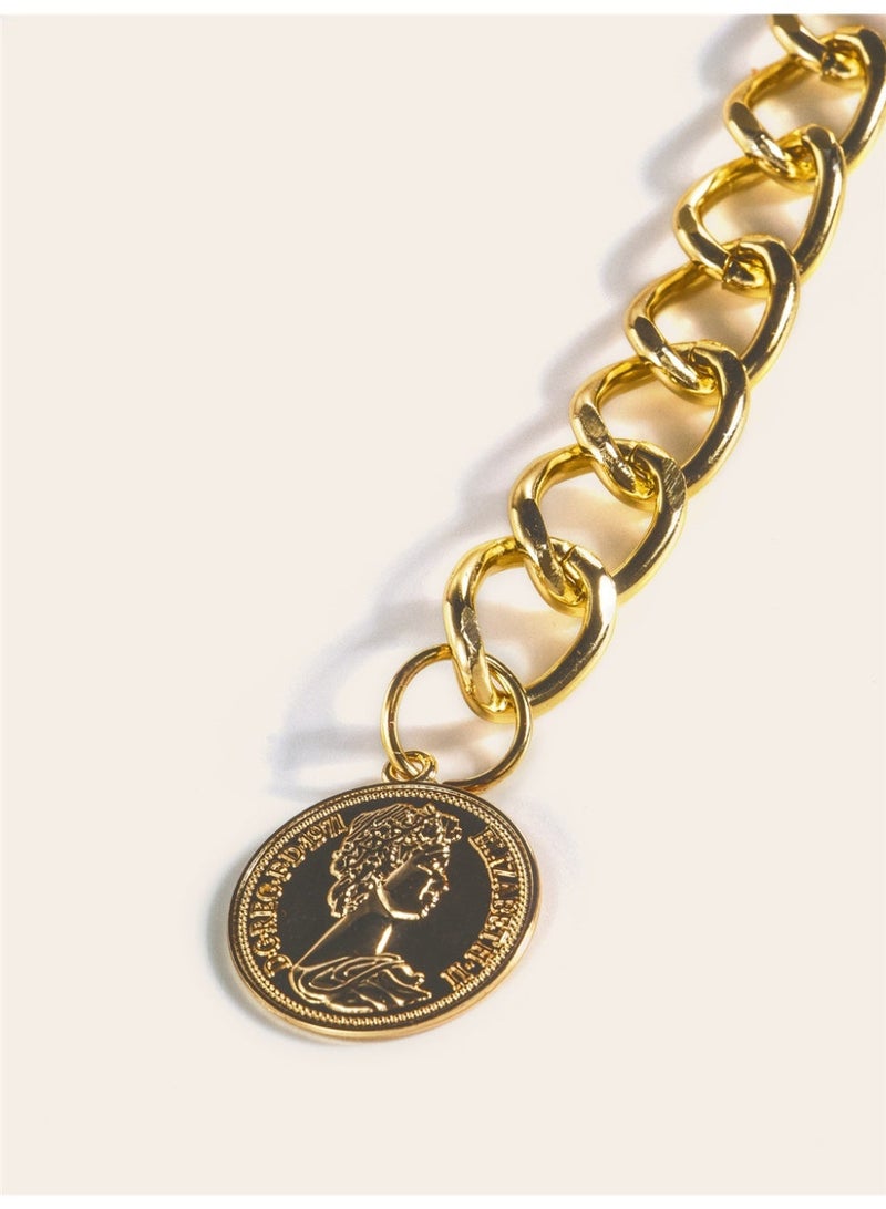 Ucanbe Gold Versatile Fashion Drape Waist Chain Belt | Adjustable 85–115cm | Lightweight 90g - Image 2